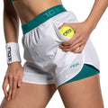 NOX - Short Mujer Pro White/Ivy Green
