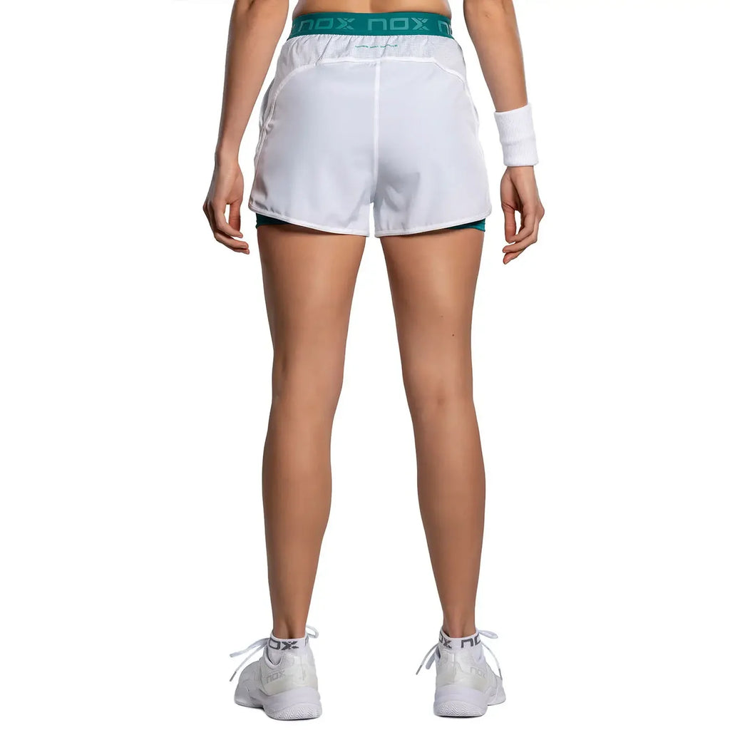 NOX - Short Mujer Pro White/Ivy Green