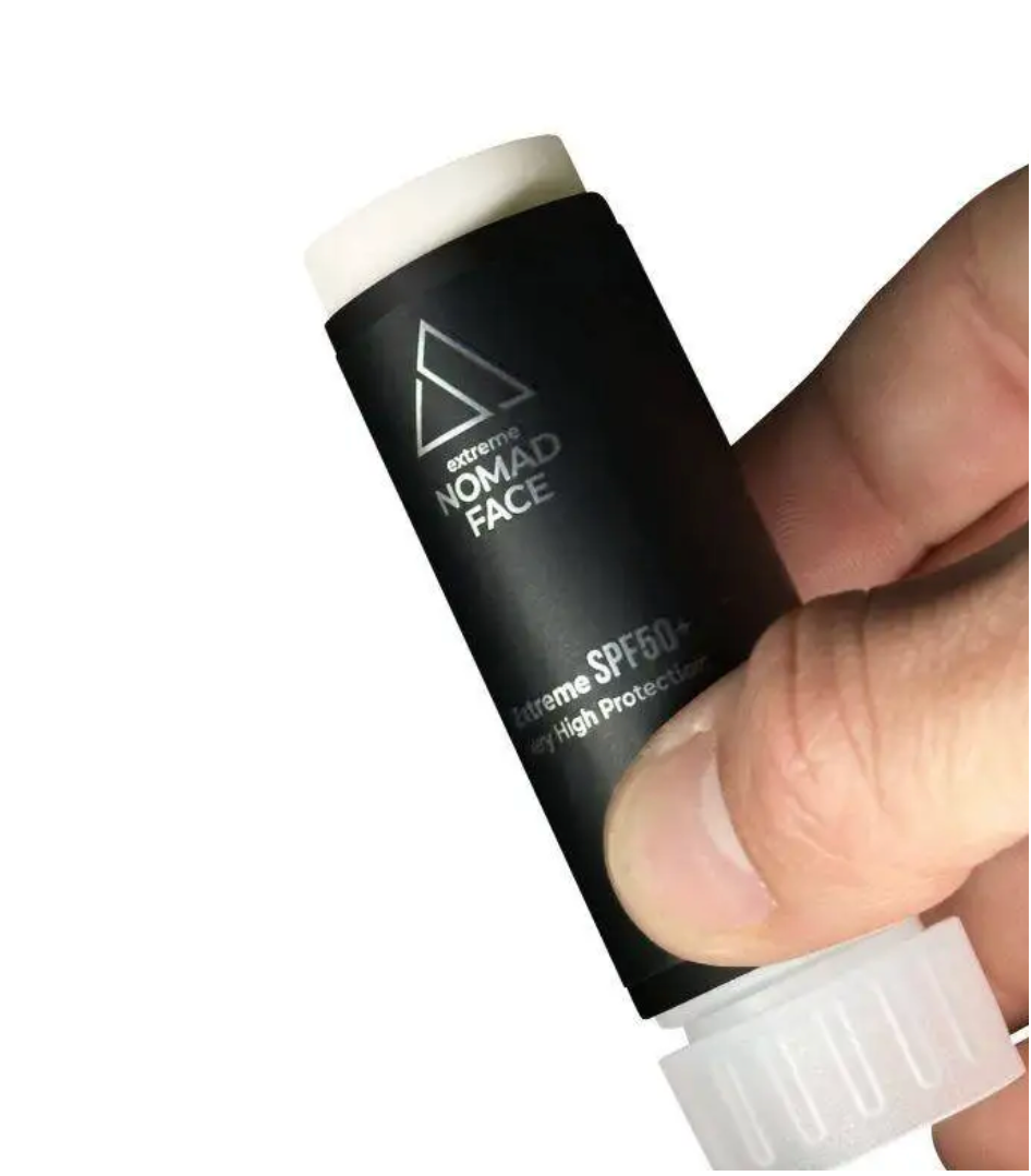 NOMAD FACE Protección Solar SPF 50+, cápsula y Bunker reutilizable