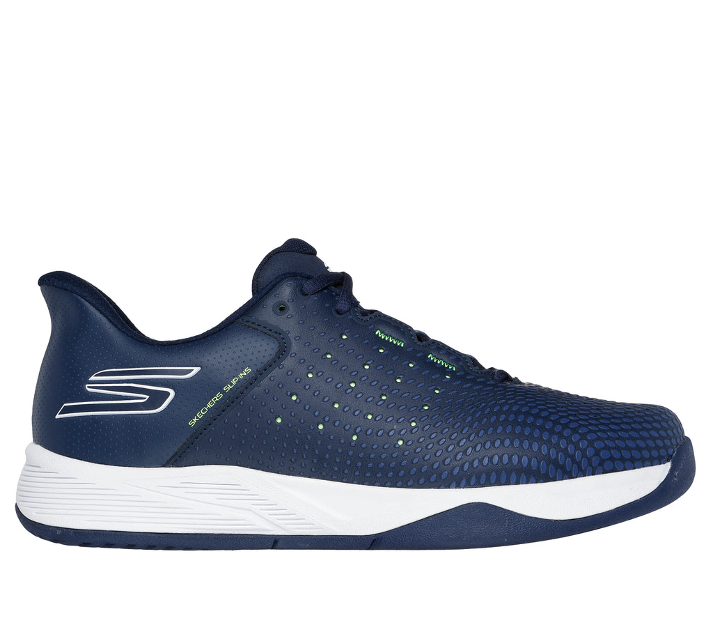 Zapatillas Skechers Slip-ins Viper Court Reload Man Amarillo/Azul, vista frontal