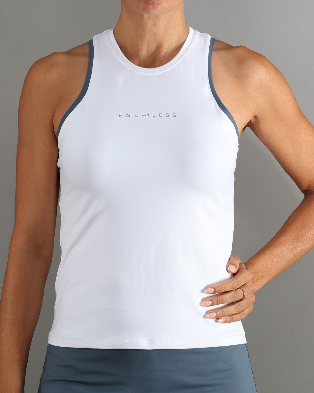 ENDLESS Camiseta Essential White Denim