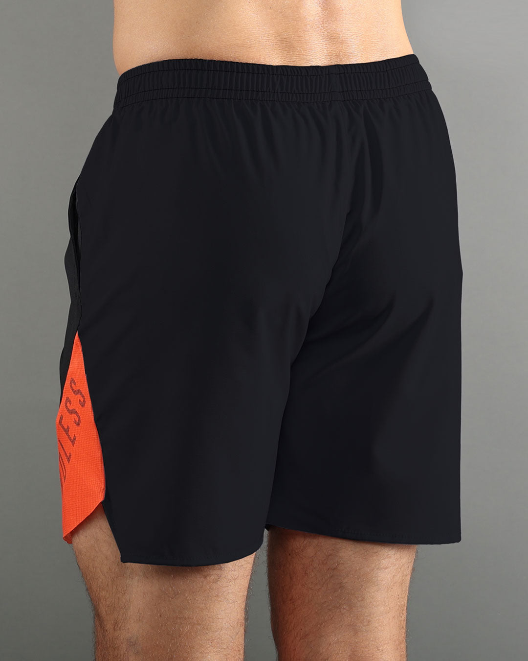 ENDLESS Short Phoenix Black Orange — vista trasera