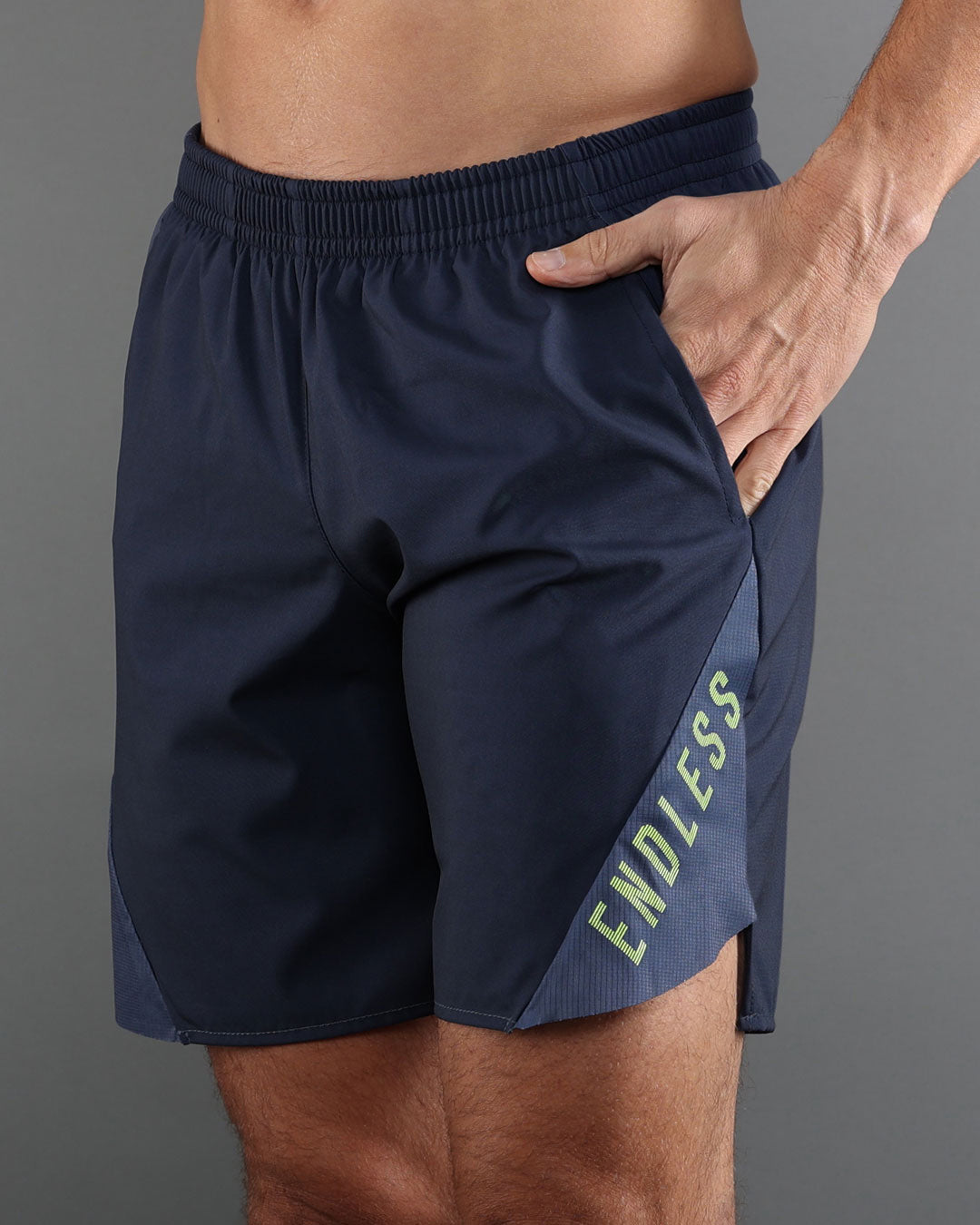 ENDLESS Short Phoenix Marino Denim — vista frontal