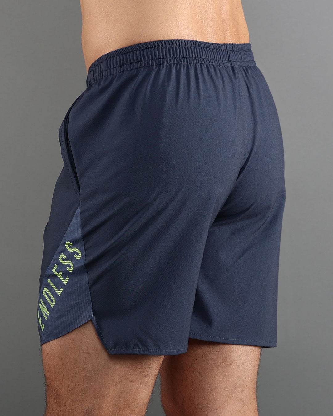 ENDLESS Short Phoenix Marino Denim — vista trasera