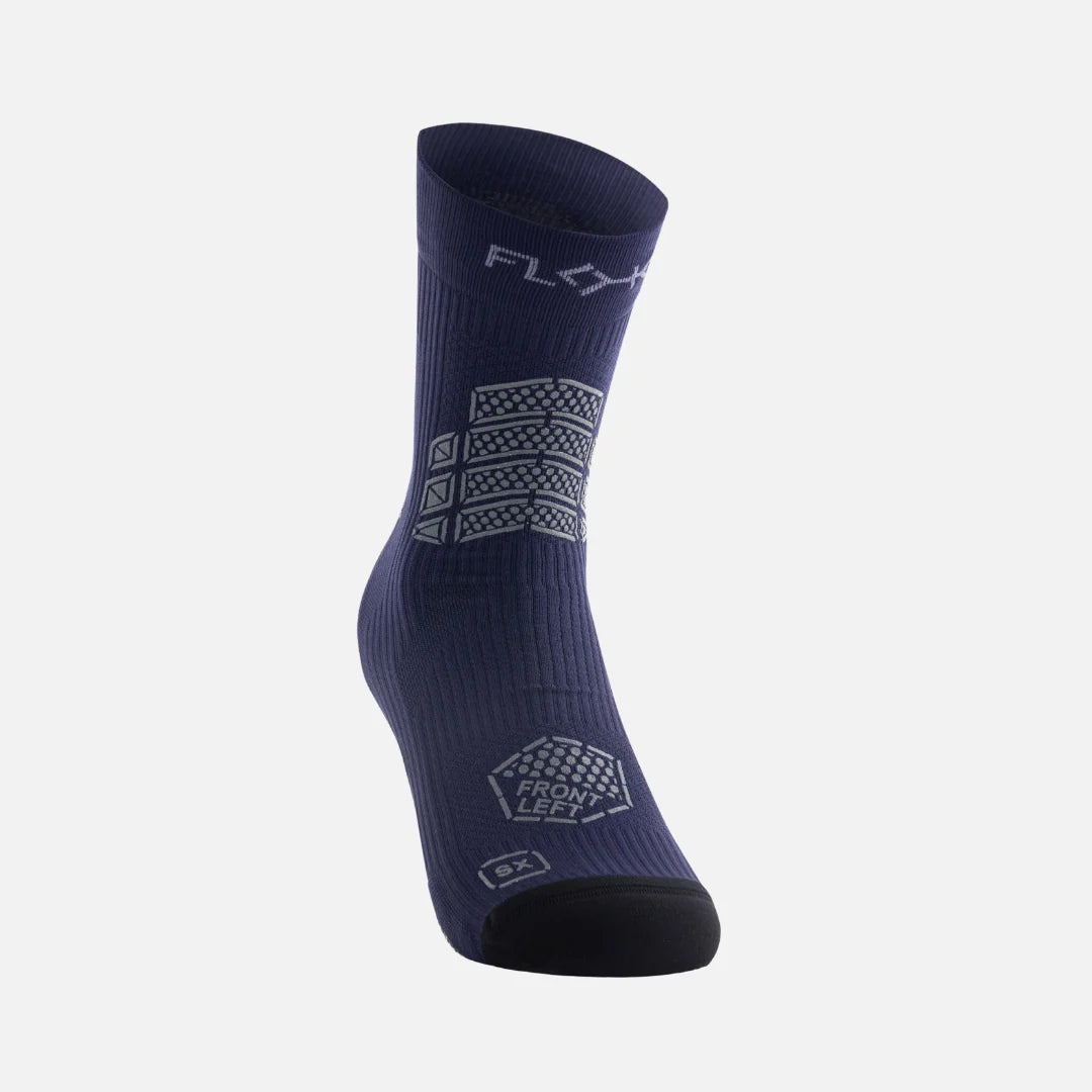 FLOKY RUN Calcetín AXSIST 3D Navy - frontal
