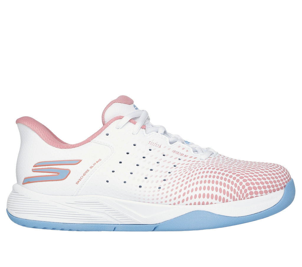 Zapatillas Skechers Slip-ins Viper Court Reload Woman Azul Claro, vista frontal
