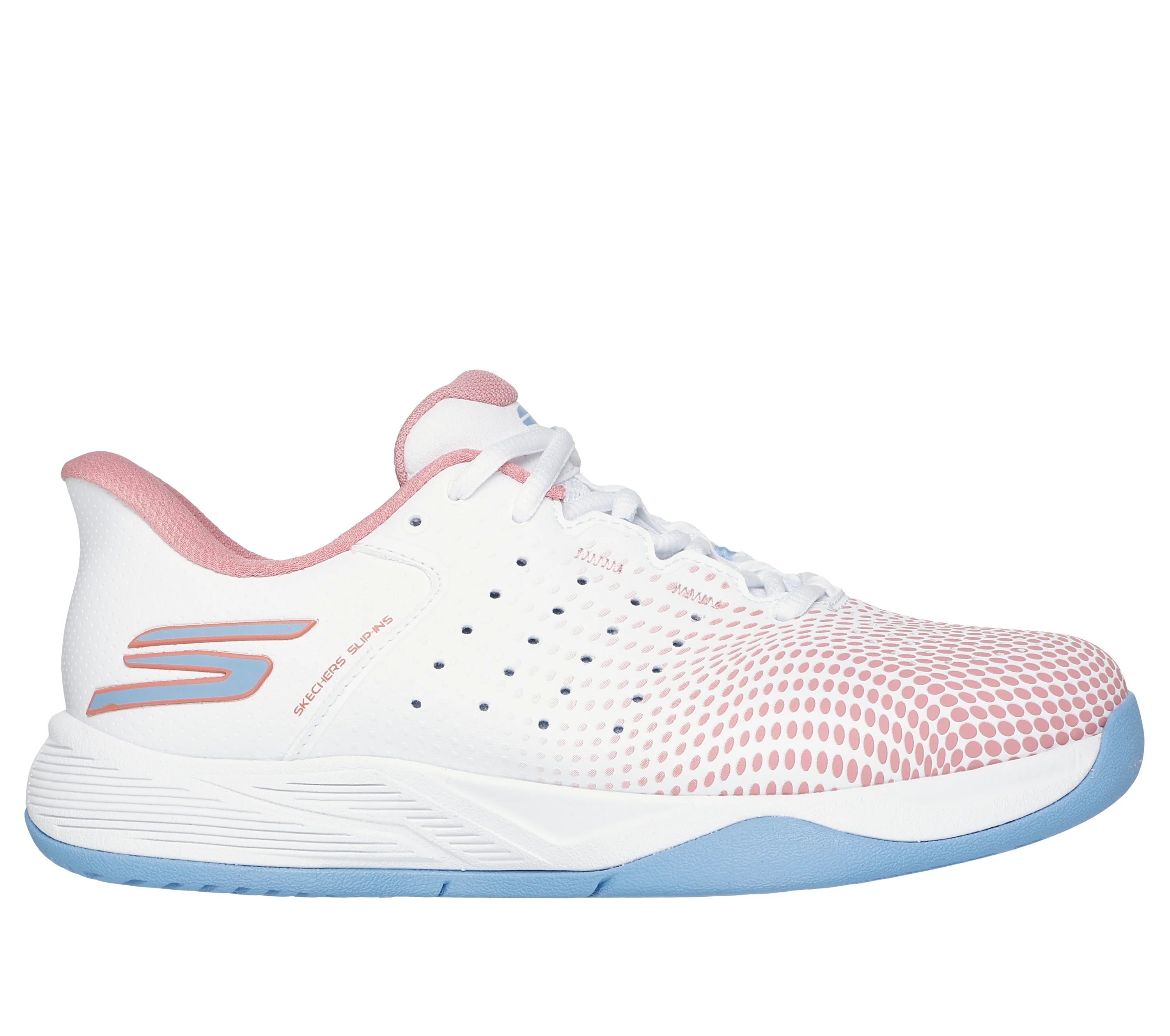 Zapatillas Skechers Slip-ins Viper Court Reload Woman Azul Claro, vista frontal