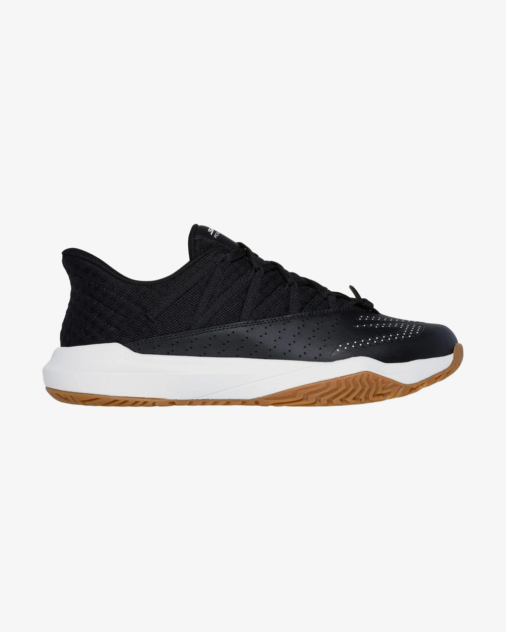 Skechers Viper Court Rally negro blanco — perfil