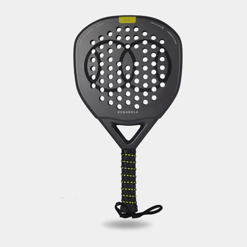 Pala de pádel Bonabola BEVEL HARD gris, vista frontal