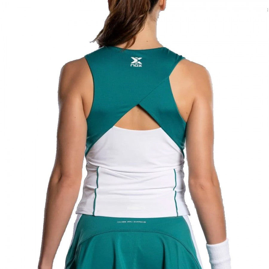 NOX - Camiseta Mujer Pro White/Ivy Green