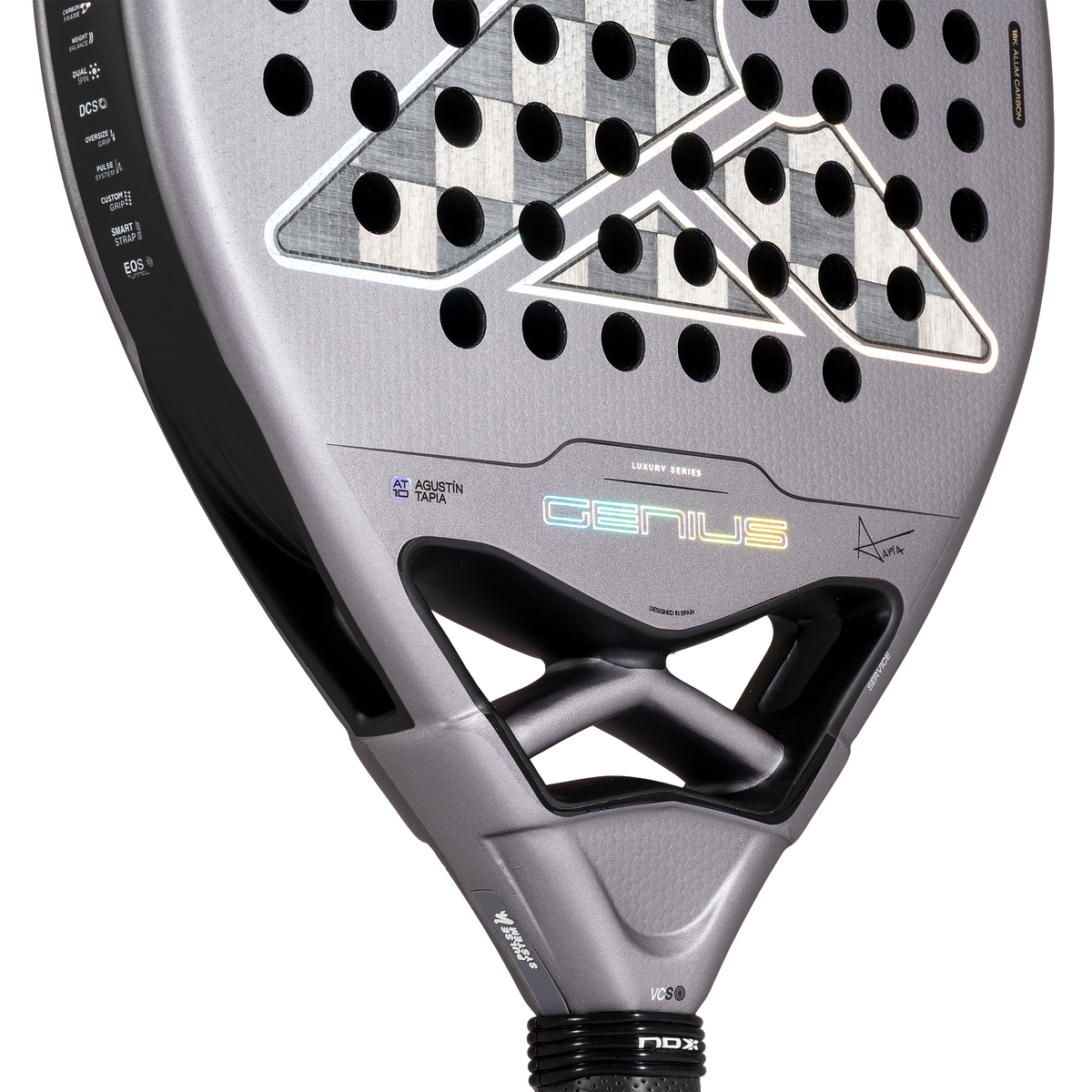NOX Genius 18K Alum — puente y tecnologías