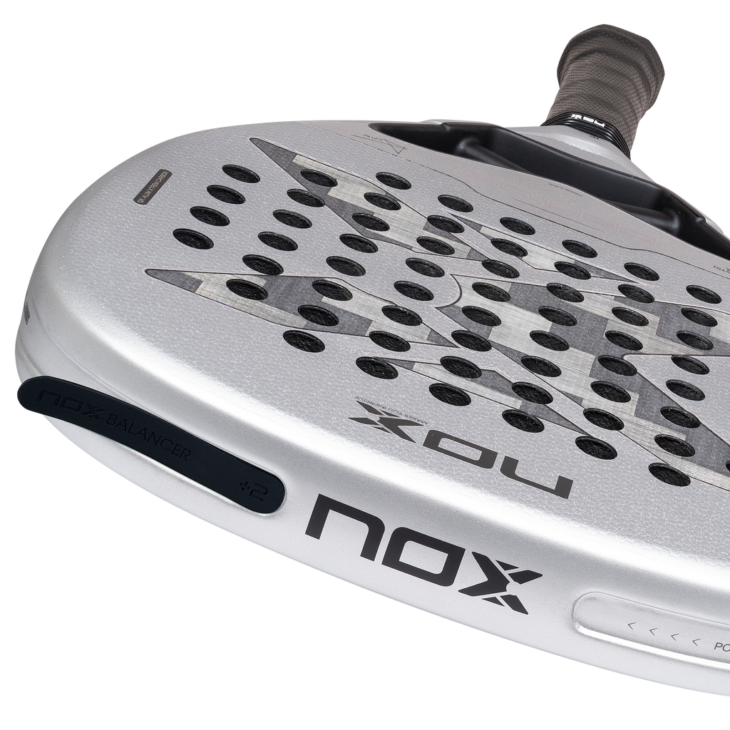 NOX Genius Attack 12K Alum XTREM — detalle del balance ajustable