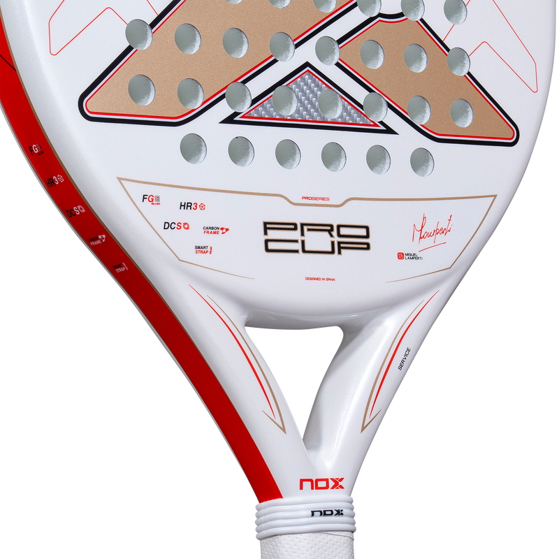 Pala NOX ML10 Pro Cup COORP 2027, detalle del puente