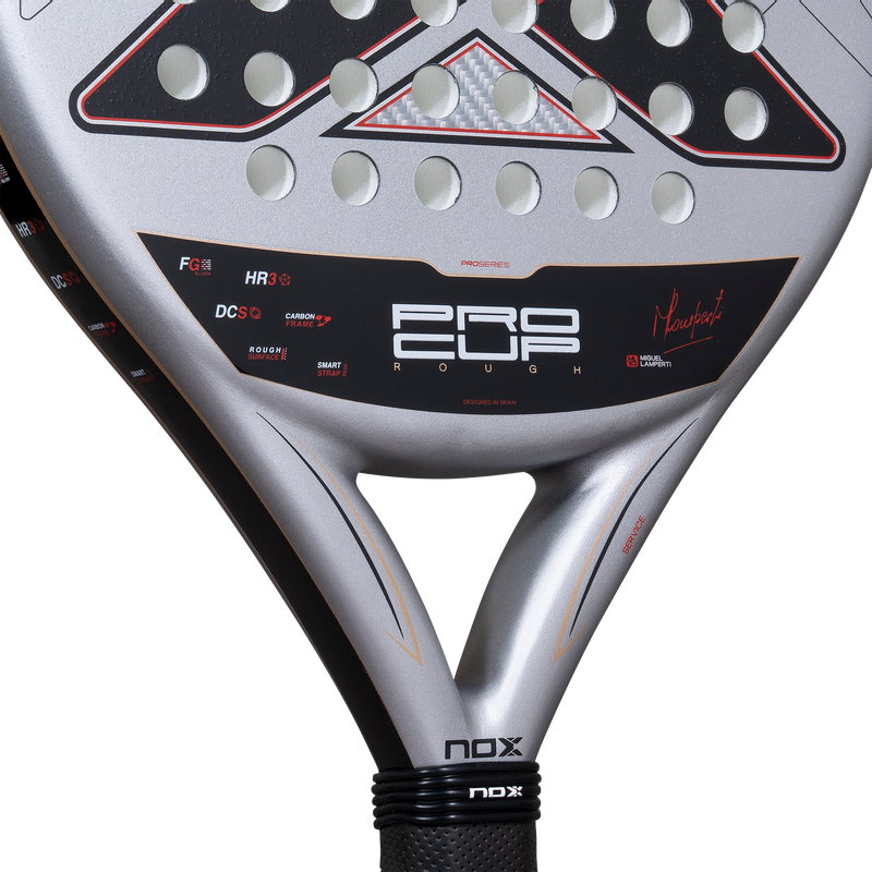 Pala NOX ML10 Pro Cup Rough 2027, detalle del puente
