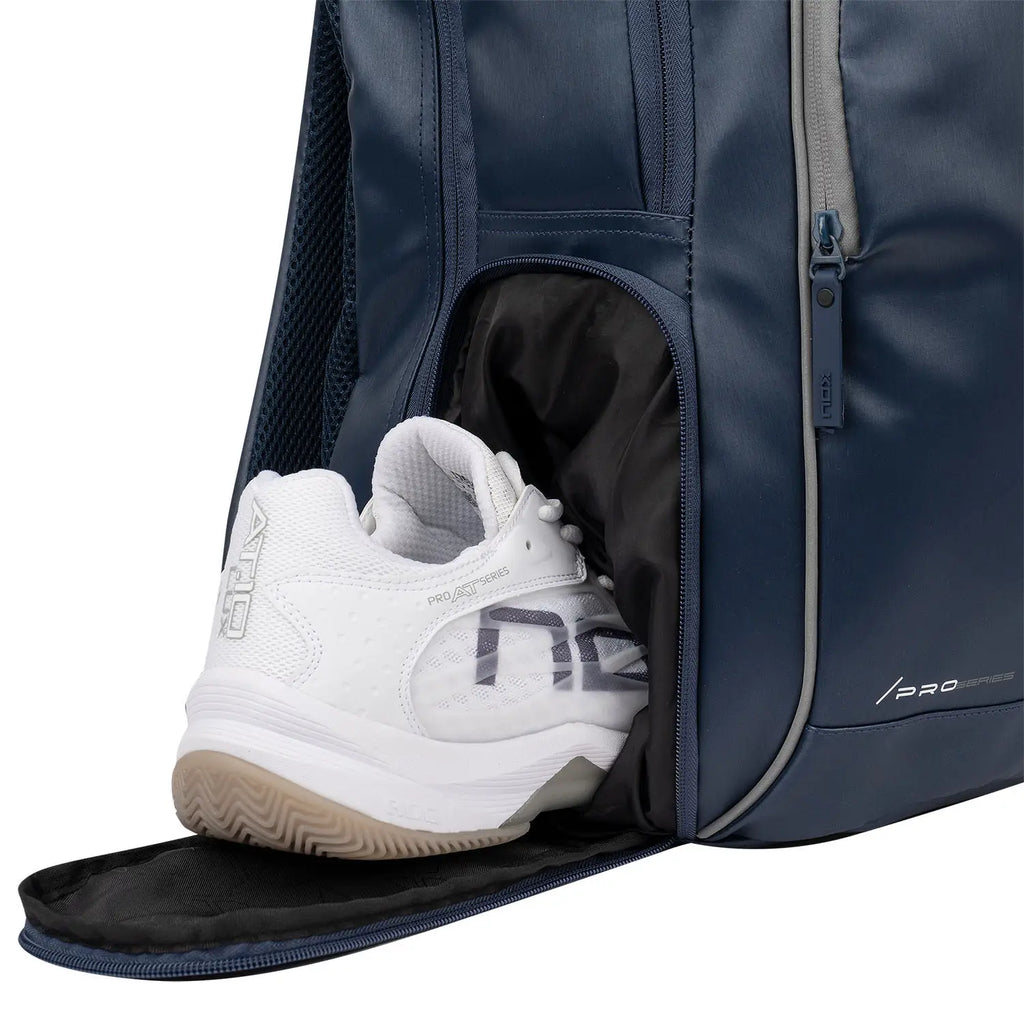 NOX Mochila PRO Series Blue compartimento para zapatillas