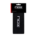 NOX muñequeras largas negras con logo blanco - blíster de 2 unidades
