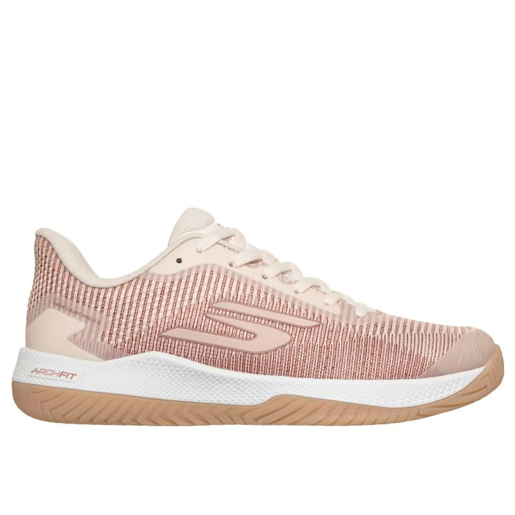 Skechers Viper Court Pro 2.0 rosa mujer — lateral