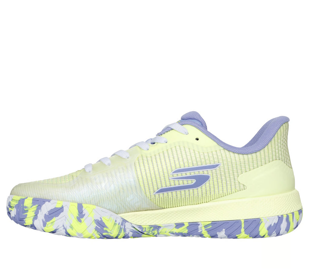 Skechers Viper Court Pro 2.0 lima y lavanda - vista lateral
