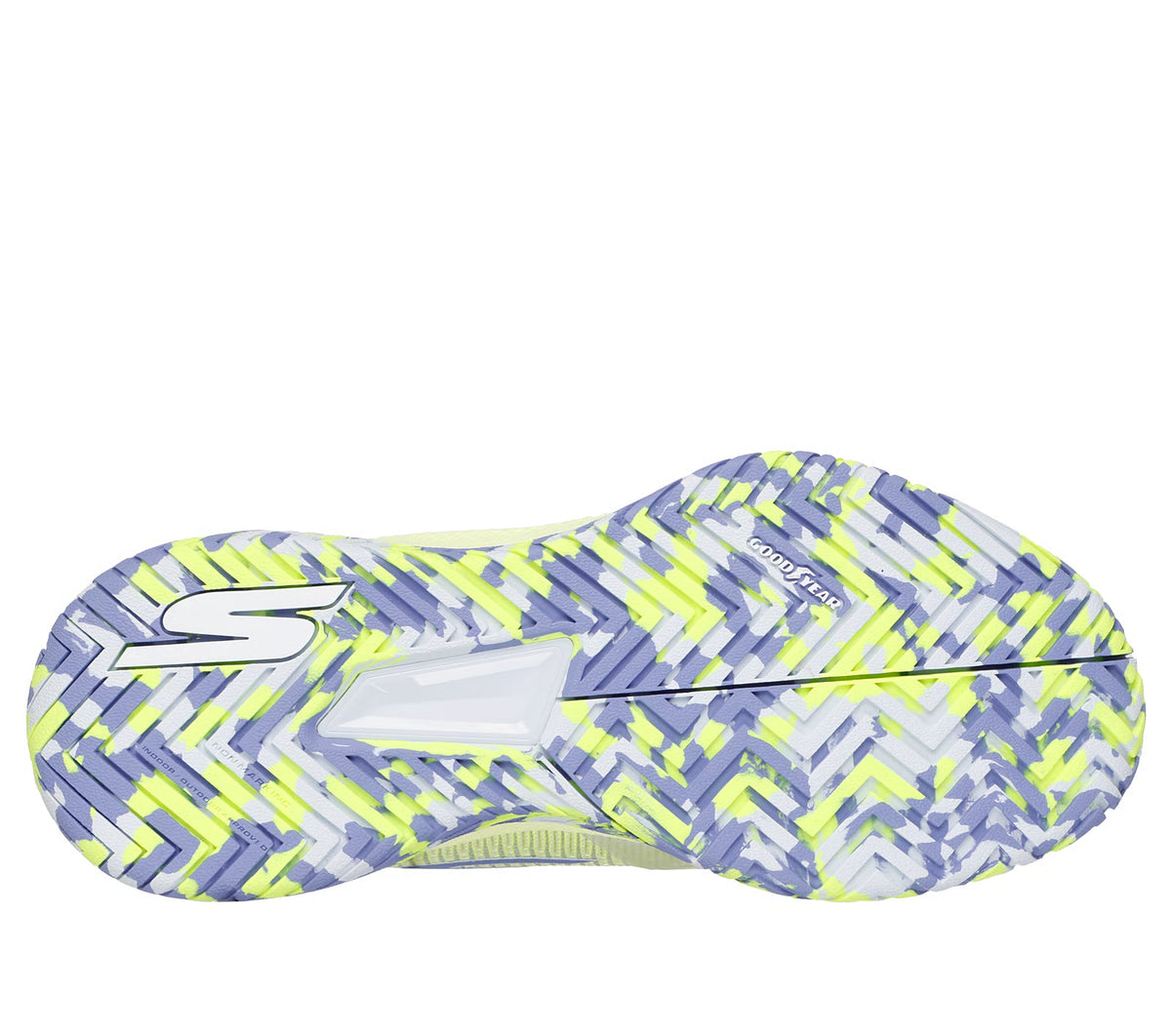 Skechers Viper Court Pro 2.0 lima y lavanda - suela