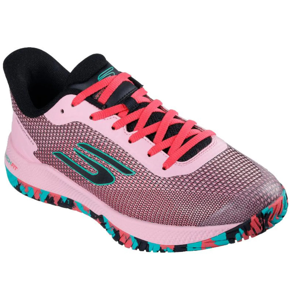 Skechers Viper Court Pro 2.0 Rosa — vista superior