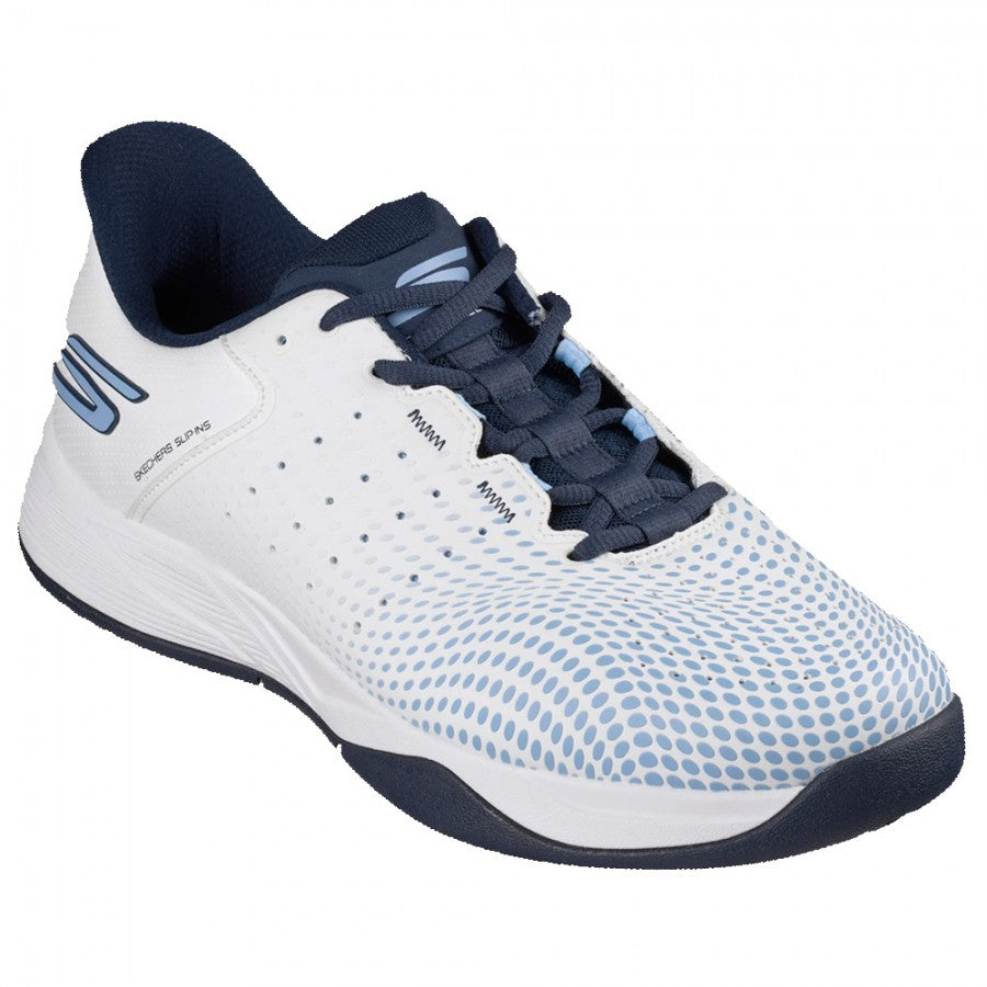 Skechers Viper Court Reload Blue White 2026 — vista lateral
